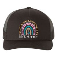 NICU Nurse Leopard Rainbow Neonatal ICU Nurse Practitioner Yupoong Adult 5-Panel Trucker Hat