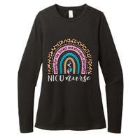 NICU Nurse Leopard Rainbow Neonatal ICU Nurse Practitioner Womens CVC Long Sleeve Shirt