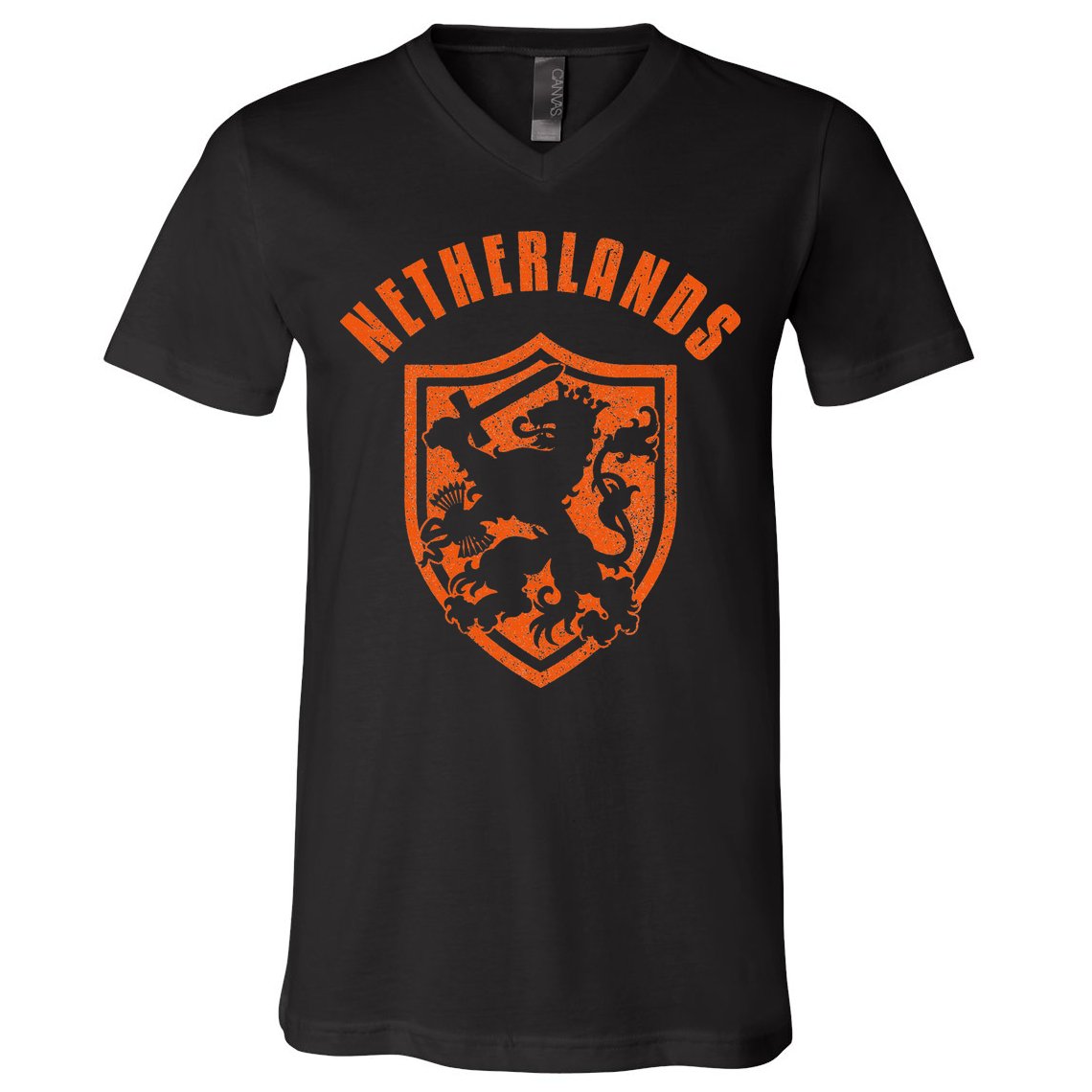 Netherlands Netherlands Lion Dutch Holland Vintage V-Neck T-Shirt