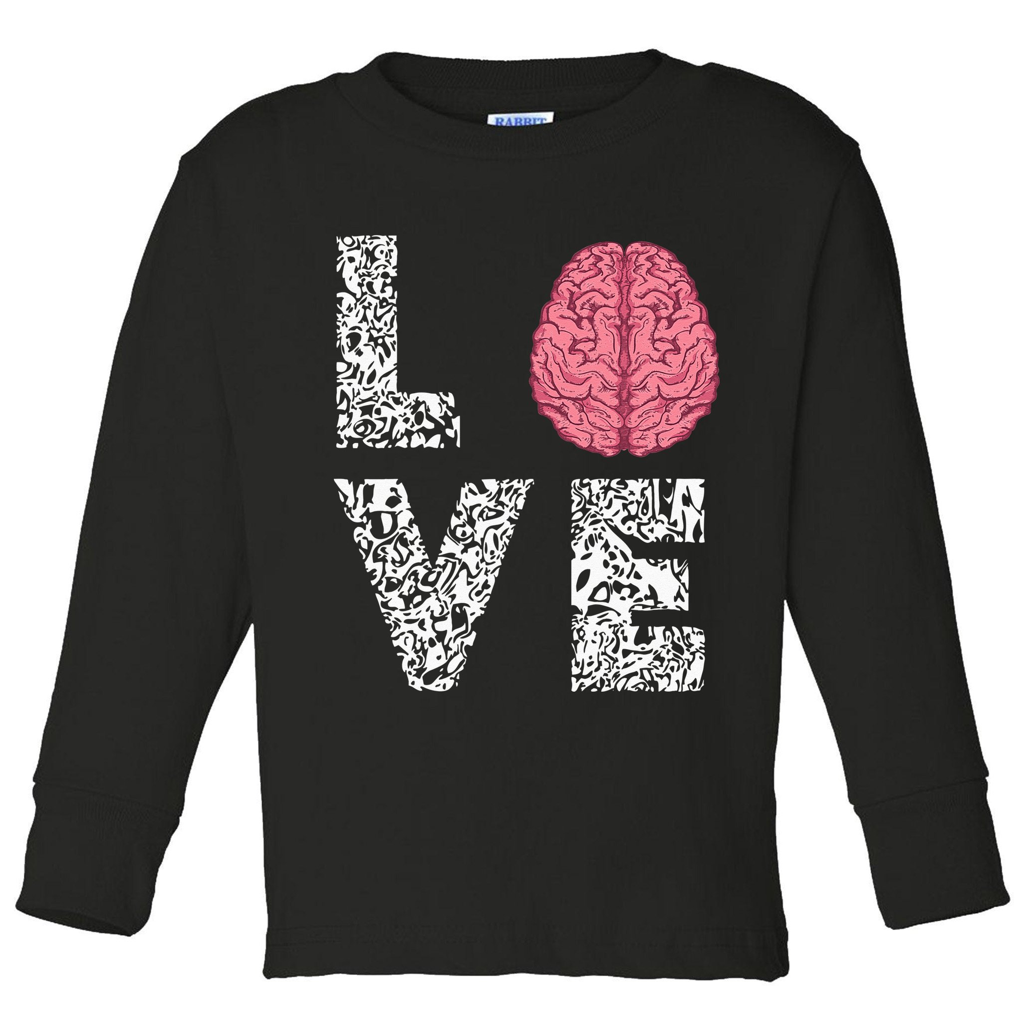 Neuro Nurse Love Brain Nurselife Neuroscience Nursing Toddler Long Sleeve Shirt