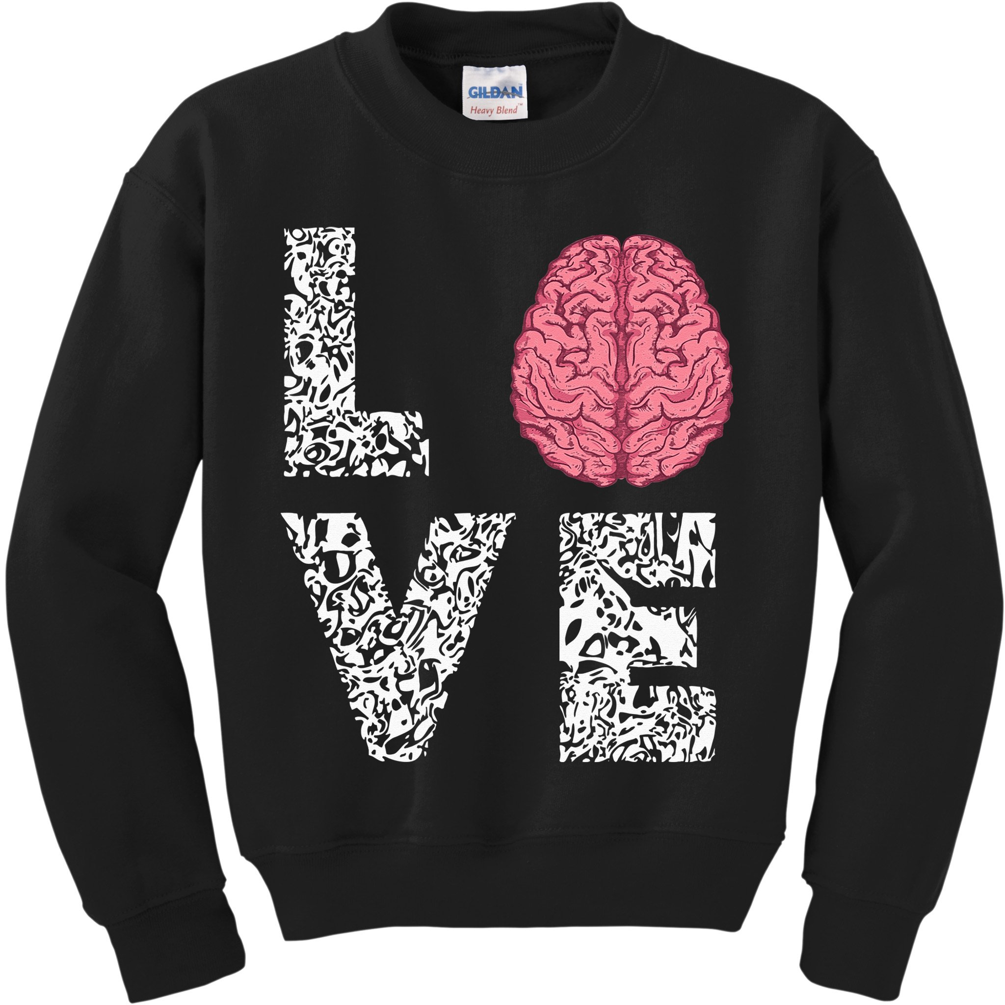 Neuro Nurse Love Brain Nurselife Neuroscience Nursing Kids Sweatshirt