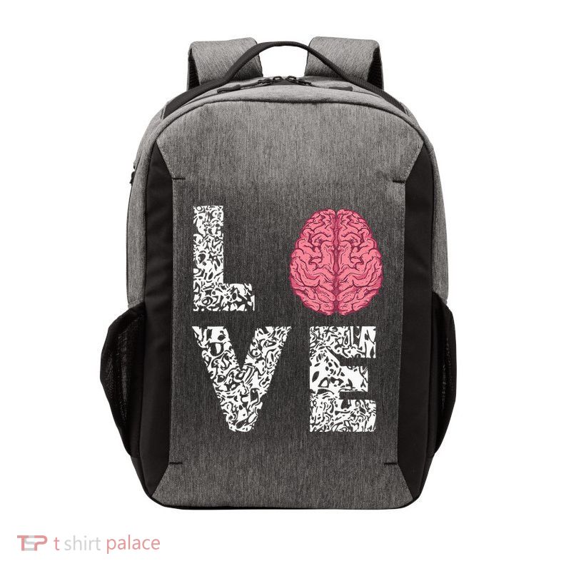 Neuro Nurse Love Brain Nurselife Neuroscience Nursing Vector Backpack