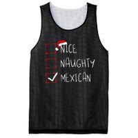 Nice Naughty Mexican Christmas Mexico Heritage Roots Mesh Reversible Basketball Jersey Tank