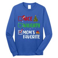 Nice Naughty MomS Favorite Christmas List Holiday Xmas 2024 Gift Long Sleeve Shirt