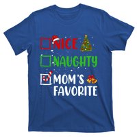 Nice Naughty MomS Favorite Christmas List Holiday Xmas 2024 Gift T-Shirt