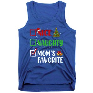 Nice Naughty MomS Favorite Christmas List Holiday Xmas 2024 Gift Tank Top