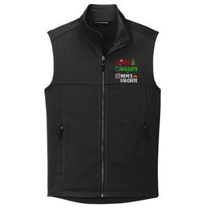 Nice Naughty MomS Favorite Christmas List Holiday Xmas 2024 Gift Collective Smooth Fleece Vest