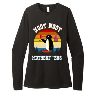 Noot Noot Motherf***ers Penguin Womens CVC Long Sleeve Shirt