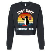 Noot Noot Motherf***ers Penguin Cropped Pullover Crew