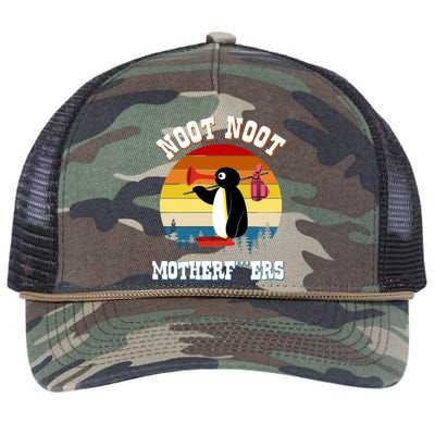 Noot Noot Motherf***ers Penguin Retro Rope Trucker Hat Cap