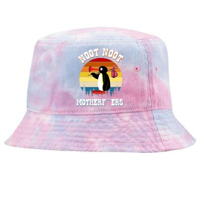 Noot Noot Motherf***ers Penguin Tie-Dyed Bucket Hat