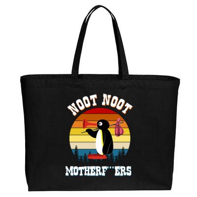 Noot Noot Motherf***ers Penguin Cotton Canvas Jumbo Tote