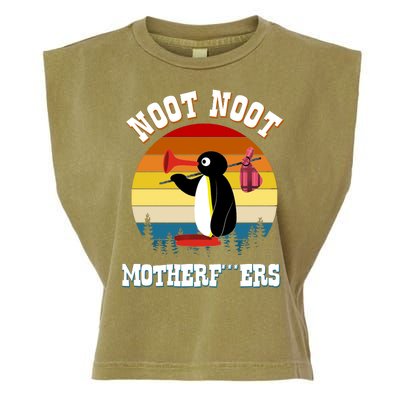 Noot Noot Motherf***ers Penguin Garment-Dyed Women's Muscle Tee