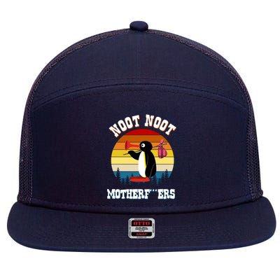 Noot Noot Motherf***ers Penguin 7 Panel Mesh Trucker Snapback Hat