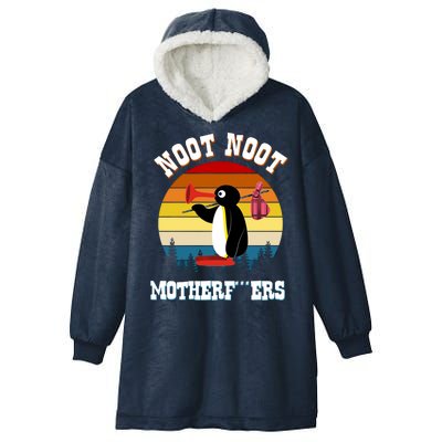 Noot Noot Motherf***ers Penguin Hooded Wearable Blanket