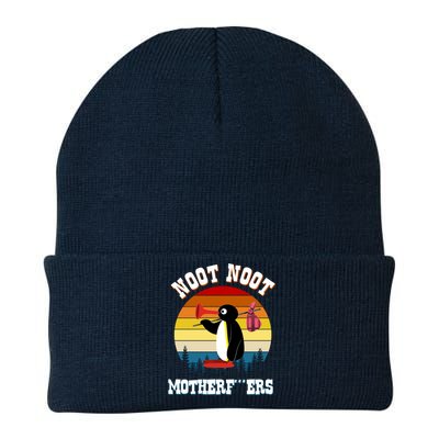 Noot Noot Motherf***ers Penguin Knit Cap Winter Beanie