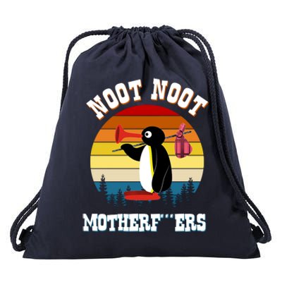 Noot Noot Motherf***ers Penguin Drawstring Bag