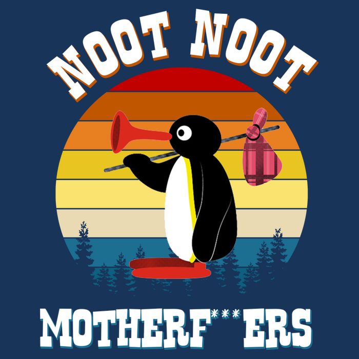 Noot Noot Motherf***ers Penguin Drawstring Bag
