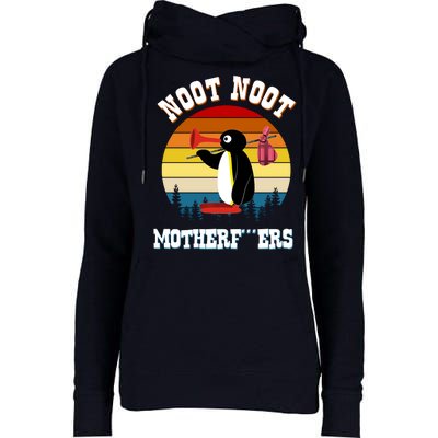 Noot Noot Motherf***ers Penguin Womens Funnel Neck Pullover Hood