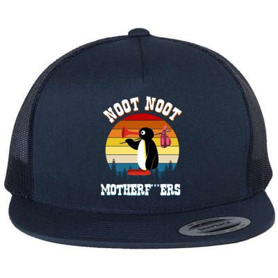 Noot Noot Motherf***ers Penguin Flat Bill Trucker Hat