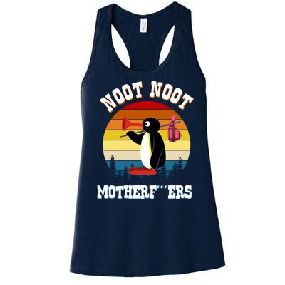 Noot Noot Motherf***ers Penguin Women's Racerback Tank