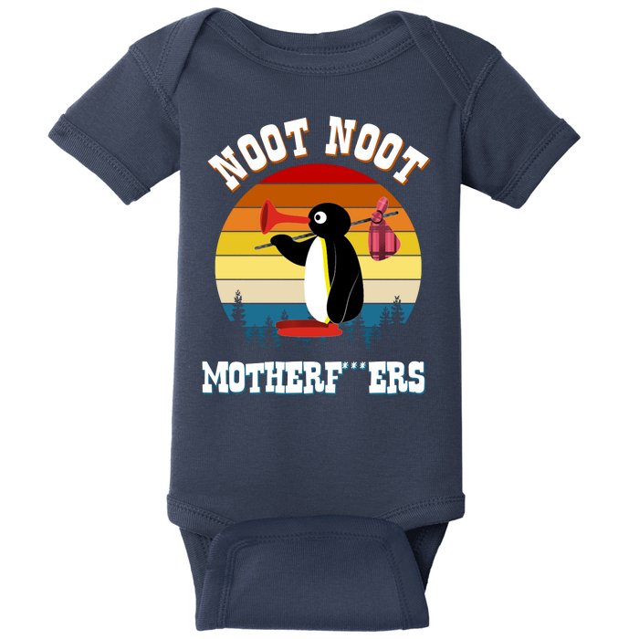 Noot Noot Motherf***ers Penguin Baby Bodysuit