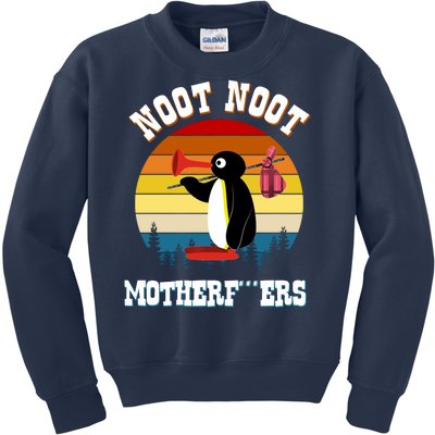 Noot Noot Motherf***ers Penguin Kids Sweatshirt