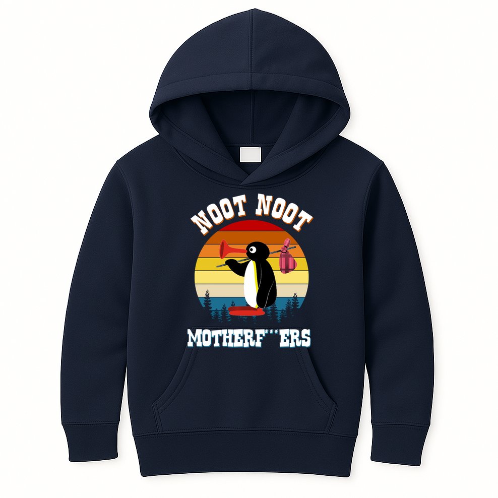 Noot Noot Motherf***ers Penguin Kids Hoodie
