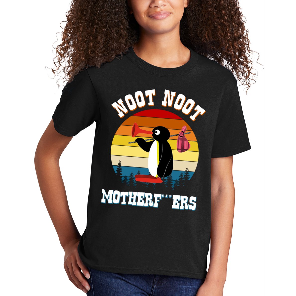 Noot Noot Motherf***ers Penguin Kids T-Shirt