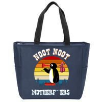 Noot Noot Motherf***ers Penguin Zip Tote Bag