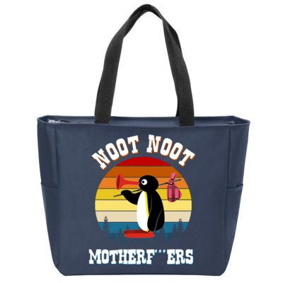 Noot Noot Motherf***ers Penguin Zip Tote Bag