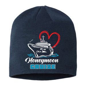 Newlywed Newly Married Cruising Matching Honeymoon Cruise Sustainable Beanie