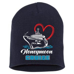 Newlywed Newly Married Cruising Matching Honeymoon Cruise Short Acrylic Beanie