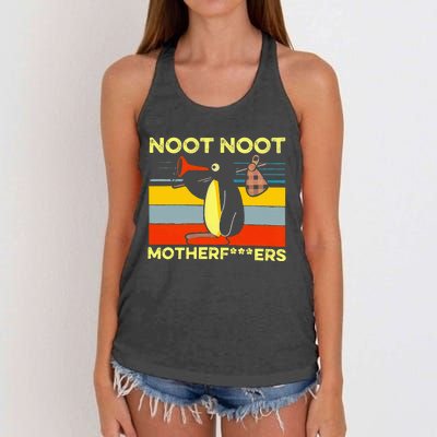 Noot Noot Motherfuers Women's Knotted Racerback Tank