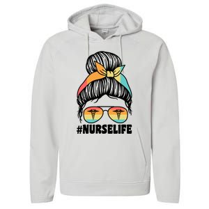 Nurselife Nurses Medical Job Gift Performance Fleece Hoodie