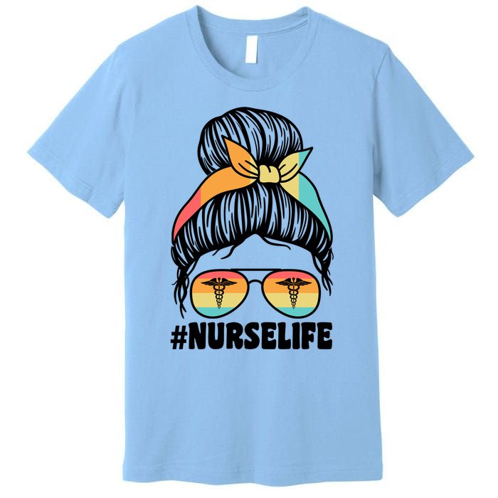 Nurselife Nurses Medical Job Gift Premium T-Shirt