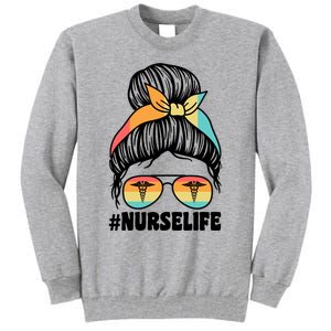 Nurselife Nurses Medical Job Gift Tall Sweatshirt