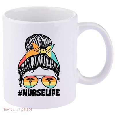 Nurselife Nurses Medical Job Gift 11oz C Handle Ceramic Mug