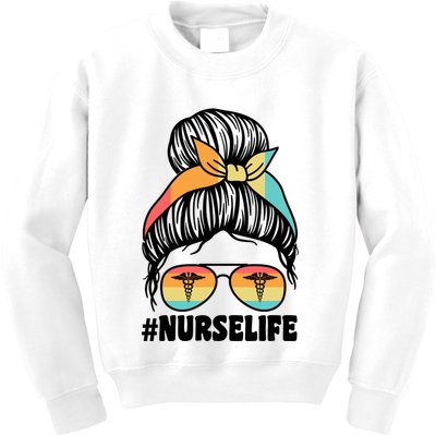 Nurselife Nurses Medical Job Gift Kids Sweatshirt