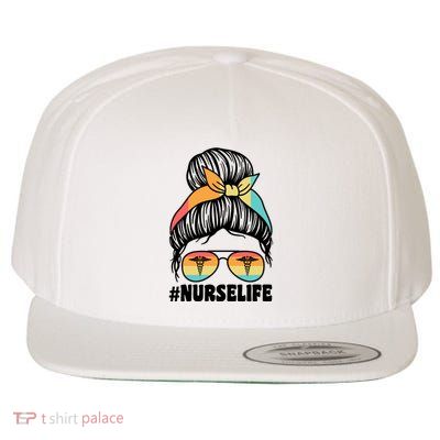 Nurselife Nurses Medical Job Gift Wool Snapback Cap
