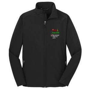 Nice Naughty My Sister Made Me Do It Christmas List Holiday Core Soft Shell Jacket