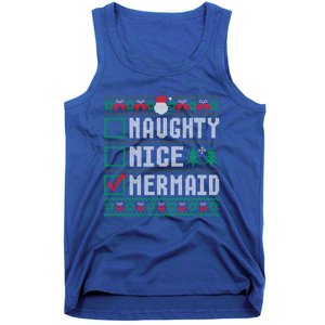 Naughty Nice Mermaid Christmas List Ugly Great Gift Tank Top