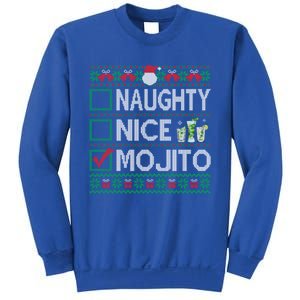 Naughty Nice Mojito Christmas List Mojito Ugly Gift Sweatshirt