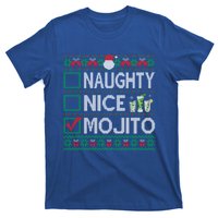 Naughty Nice Mojito Christmas List Mojito Ugly Gift T-Shirt