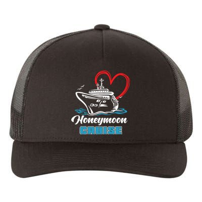 Newlywed Newly Married Cruising Matching Honeymoon Cruise Yupoong Adult 5-Panel Trucker Hat