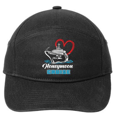 Newlywed Newly Married Cruising Matching Honeymoon Cruise 7-Panel Snapback Hat