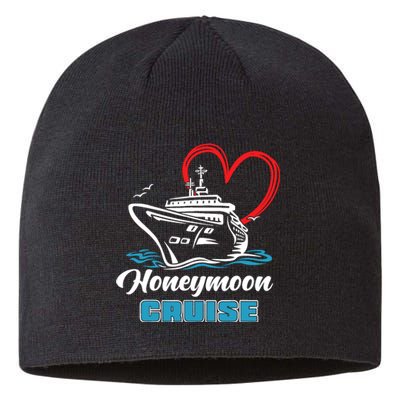 Newlywed Newly Married Cruising Matching Honeymoon Cruise Sustainable Beanie