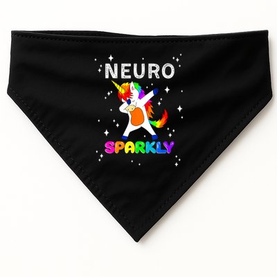 Neurodivergent Neurosparkly Neurodivergence Unicorn ADHD ASD  USA-Made Doggie Bandana