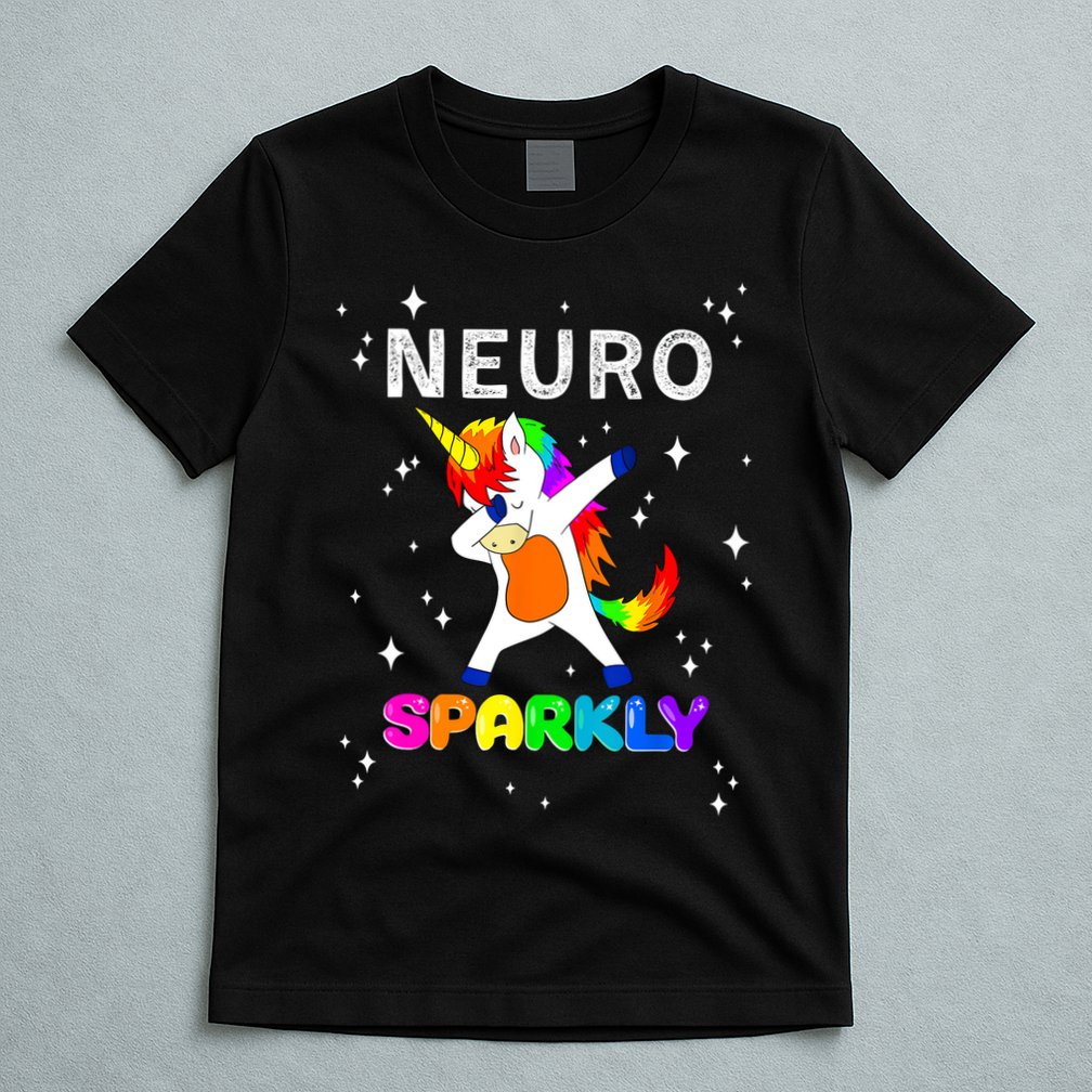 Neurodivergent Neurosparkly Neurodivergence Unicorn ADHD ASD  T-Shirt