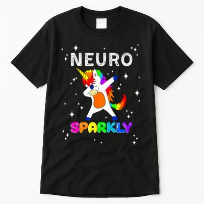 Neurodivergent Neurosparkly Neurodivergence Unicorn ADHD ASD  Tall T-Shirt